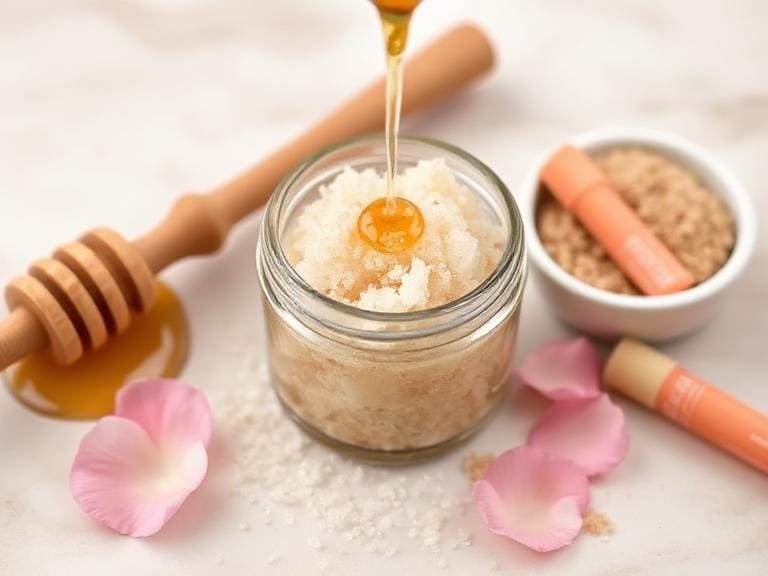 Homemade honey and sugar lip scrub for soft, exfoliated lips – DIY beauty tip Homemade honey and sugar lip scrub for soft, exfoliated lips – DIY beauty tip
