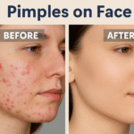 Before and after results of natural remedies for pimples on face