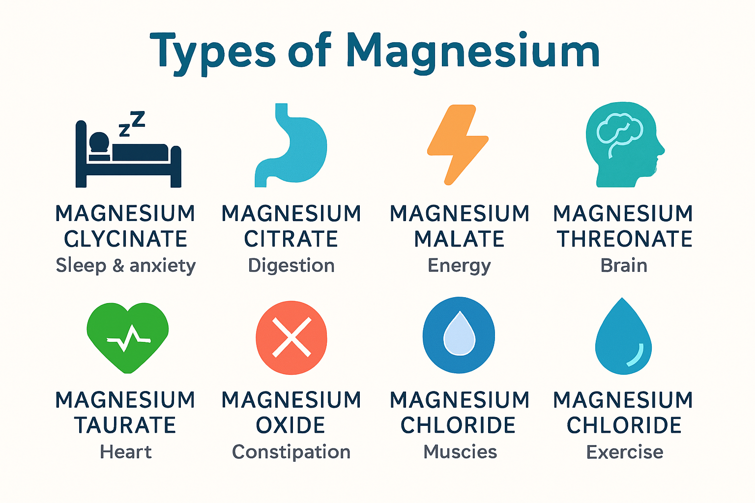 Which Magnesium is Best for Sleep, Anxiety, and Energy? 3 benefits like sleep, digestion, brain, heart, etc.